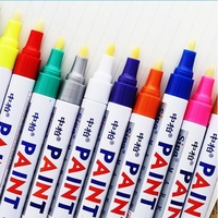 12 Farben Wasserdichte Stift Auto Reifenprofil Gummi Metall Permanent Farbe Marker Graffiti Fettige Filzstift