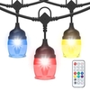 12-farbige RGB-Lichterkette mit Fernbedienung LED Energiesparende Lichterkette 20 Modi BT-Verbindung APP-Steuerung