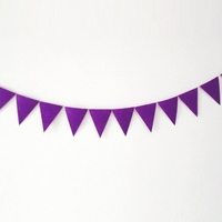12 Flaggen Filz Ammer Mehrfarbige Wimpel Stoff Dreieck Flaggen Banner Hängende Dekorationen 8, 2ft