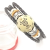 12 Konstellationen Armband Modeschmuck Lederarmband Männer Casual Persönlichkeit Sternzeichen Punk Armband