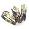 12 Konstellationen Armband Modeschmuck Lederarmband Männer Casual Persönlichkeit Sternzeichen Punk Armband