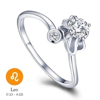 12 Konstellationen Exquisite Glitzernde Retro Liebhaber Ring Frauen Alte Elegante Attraktive Zink-legierung Fingerring