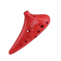 12 Loch AltoC Ocarina Vessel Flöte ABS Material Süßkartoffel Form mit 2 Schutztaschen Musical Geschenk für Anfänger