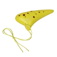 12 Loch AltoC Ocarina Vessel Flöte ABS Material Süßkartoffel Form mit 2 Schutztaschen Musical Geschenk für Anfänger