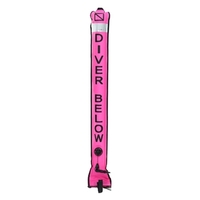 1, 2 Mt bunte sichtbare aufblasbare Signalröhre Scuba Diving Surface Signal Marker Boje Wurst Signal Marker Tauchen Scuba Zubehör