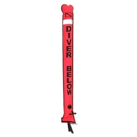 1, 2 Mt bunte sichtbare aufblasbare Signalröhre Scuba Diving Surface Signal Marker Boje Wurst Signal Marker Tauchen Scuba Zubehör