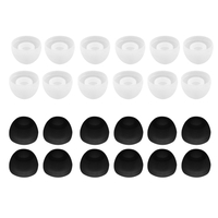 12 Paare 24 PCS S M L Silikon 4.5mm Earbud Kissen-Ersatz-Kopfhörer-Kopfhörer Ohrpolster Gel-Abdeckungs-Spitzen für Kopfhörer MP3 H090 zufällige Farbe u. Größe