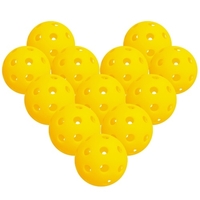 12 Packungen 40 Löcher Outdoor Pickleball Bälle für Outdoor Courts