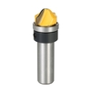 1/2 "Schaft Hartmetall Trim Fräser Holzbearbeitung Profil Nut Vorlage Cutter Carving Tool