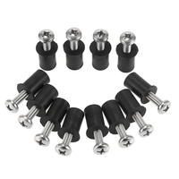 12 Set Well Nuts mit Edelstahl Schrauben für Kajak Kanu Boat Marine Hardware Befestigungsteile
