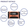 12 Spannung / 24 Spannung Auto Recognized Solar Controller Solarpanel Batterieregler Dual USB LCD Display Solar Controller
