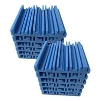 12 Stück 10 * 10 * 2 Zoll Studio-Akustikschaumplatten mit hoher Dichte Schalldämmschaum feuerhemmend