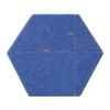 12 Stück 14 * 13 * 0, 4 Zoll Akustikplatten Sechseck-Design Polyesterfasermaterial Schall- und Wärmeisolierung Schalldichte Schallabsorptionsplatte