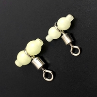 12 Stücke Angeln 3 Way Rolling Swivel T-Form Cross-Line-Anschluss mit Leuchtperlen Sea Fishing Zubehör Tackle