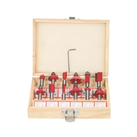 12 STÜCKE Fräser Fräser Set 8mm Schaft Mühle Holzbearbeitung Holzschneider Werkzeug für Boden Handmade Gravur Schneiden