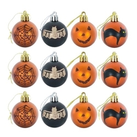 12 STÜCKE Halloween Hängende Zeichen Dekorationen Halloween Kugeln Gruseliges Muster Halloween Motto Party Haunted House Supplies
