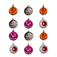 12 STÜCKE Halloween Hängende Zeichen Dekorationen Halloween Kugeln Gruseliges Muster Halloween Motto Party Haunted House Supplies