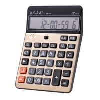 12-stelliges großes LCD-Display Buchhaltung Elektronischer Rechner Musikalischer Desktop-Rechner