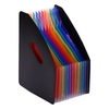 12 Taschen Erweitern des Dateiordners Accordian File Organizer A4 Dokumentenformat Organizer File Rack Rainbow Color für die Home Office School