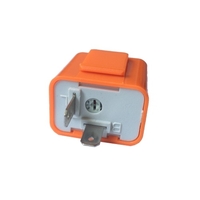 12 V 2 Pin Geschwindigkeit Einstellbar LED Blinker Blinker Licht Relais Widerstand Fix Hyper Steuerblitz für Motorrad Orange Farbe