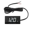 12 V Digital Led-anzeigetafel Meter Voltmeter Auto Motorrad Spannung Volt Manometer Panel Meter für Fahrzeug Automotive (weiß)