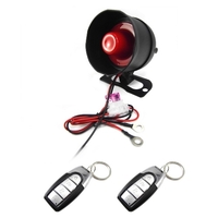 12 V Praktischer Diebstahlschutz Vibrationsalarm Einweg-Fahrzeug-Einbruchsalarmanlage mit 2 Fernbedienungen