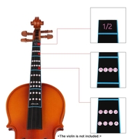 1/2 Violine Geige Finger Guide Griffbrett Aufkleber Label Intonation Chart Griffbrett Marker für Praxis Anfänger