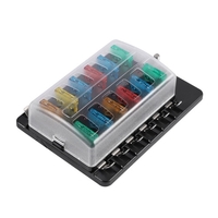 12-weg Klinge Sicherung Box Sicherung Box Block mit LED Warnung Anzeige Wasserdichte Abdeckung für Auto Boot RV