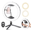 12 Zoll Handheld Ring Licht LED Video Licht mit Desktop Stativ + Kugelkopf Adapter + Flexible Telefon Halter