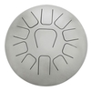 12 Zoll Steel Tongue Drum 11-Ton Hand Pan Drum Edelstahl Schlaginstrument mit Drum Schlägel Tragebeutel Note Sticks