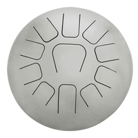 12 Zoll Steel Tongue Drum 11-Ton Hand Pan Drum Edelstahl Schlaginstrument mit Drum Schlägel Tragebeutel Note Sticks