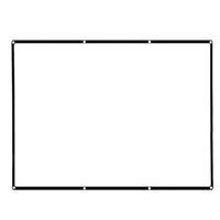 120 "tragbarer Projektor-Schirm HD 4: 3 weißes 120 Zoll-diagonaler Projektions-Bildschirm faltbares Heimkino für Wand-Projektion zuhause draußen