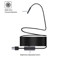1200 P Endoskop WIFI Inspektionskamera Eingebaute 8 stücke LEDs 8mm Objektiv IP68 Wasserdicht Industrie Endoskop Kompatibel mit iOS / Android / Tablet / Laptop / PC