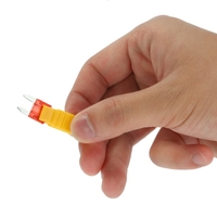 120st Sortiment Auto Mini Sicherung 5A 7, 5A 10A 15A 20A 25A 30A Amp Zink Auto flache Ausführung Sicherungen mit Clip für Fahrzeug-Boot-Truck SUV