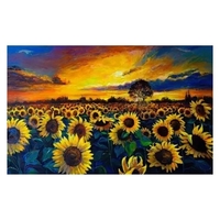 12*16 Zoll Sonnenblume DIY 5D Diamant Malerei Kit Vollbohrer Diamant Malerei Blumenmuster Acryl Strass Mosaik Malerei Handwerk Home Wall Decor Geschenk Rahmenlos