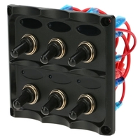 12V-24V wasserdicht 6-Gang Schalter Panel mit Sicherung LED Indikatoren DIY Schalter für Auto Boot Marine Motorrad