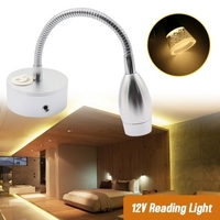 12V Led Leselicht 140LM RV Boot Nachttischlampe Touch Control 360 ° drehbarer Kopf Flexibler Schlauch zum Studieren Lesen Arbeiten Camping