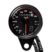 12V Universal Motorrad Tachometer Tachometer Gauge mit LED Hintergrundbeleuchtung
