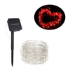 1.2W 2M / 6.6Ft 20 LED Solarbetriebene Energie Kupferdraht Fairy String Light
