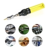 13 in 1 13-teiliges Lötkolben-Kit 26 ml Vollelektronik-Set Stiftschweißwerkzeug Autoreparatur Gaslöten Selbstentzündlicher Brenner im Freien / Gelb Transparent