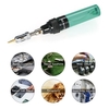 13 in 1 13-teiliges Lötkolben-Kit 26 ml Vollelektronik-Set Stiftschweißwerkzeug Autoreparatur Gaslöten Selbstentzündlicher Brenner im Freien / Grün transparent