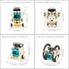 13 in 1 Solar Roboter DIY Kinder Intelligenz Solar Spielzeug Solar handgemachtes Spielzeug Set STEM Wissenschaft Spielzeug Solarenergie Baustein Puzzle