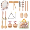 13 Stück Kinder Hand Percussion Instruments Kit Tragbare Kinder Musikaufklärung Musikinstrumenten Set