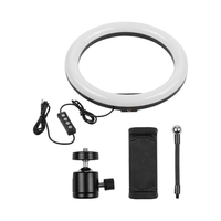 13-Zoll-LED-Ringlicht-Einfülllampe Eingebaute 168-teilige LED-Perlen 10 W dimmbar 2700-5500K Farbtemperatur