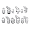 130-tlg. Schmiernippel aus verzinktem Metall Schmiernippel-Fitting-Sortiment-Kits Fitting metrisch imperial BSP UNF M6 M8 M10 45 °