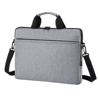 13, 3-Zoll-Laptoptasche Große Kapazität Kratzfeste Spritzwassergeschützte Laptop-Schutztasche aus Oxford-Gewebe Schwarz