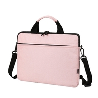 13, 3-Zoll-Laptoptasche Große Kapazität Kratzfeste Spritzwassergeschützte Laptop-Schutztasche aus Oxford-Gewebe Schwarz