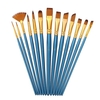 13pcs Professionelle Pinsel Set Nylonhaar Holzgriff Künstlerpinsel für Kinder Erwachsene Anfänger für Acrylöl Aquarell Gouache Nagel Körper Gesicht Detail Miniaturkunst Handwerk Zeichnung Malerei