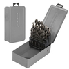 13Pcs Schnellarbeitsstahl Bohrer Hartmetall HSS Spiralbohrer Edelstahl Bohren Spiralbohrer Set mit Aufbewahrungskoffer