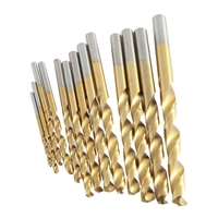 13st/Satz HSS Plating Titan Twist Drill Bit Set metrisches System 1, 5-6, 5 mm High Quality Holzverarbeitung Holz Metall Bohren Tool
